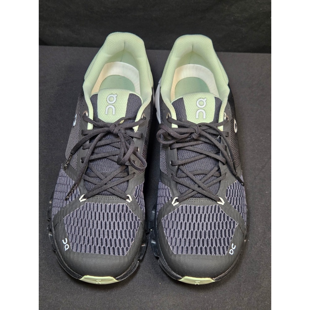 On Running Cloudnova Athletic Shoes in Black and Light Green - Picture 4 of 10